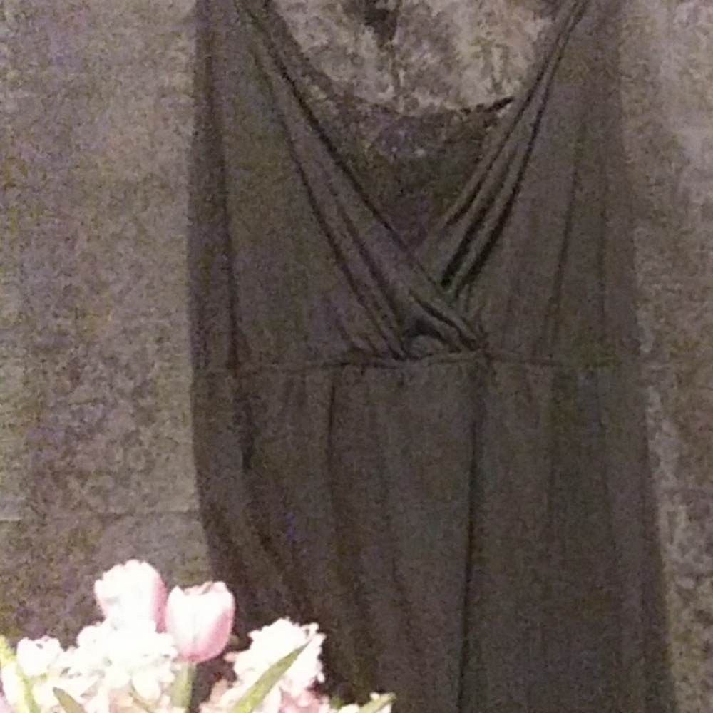 Pretty long black summer dress